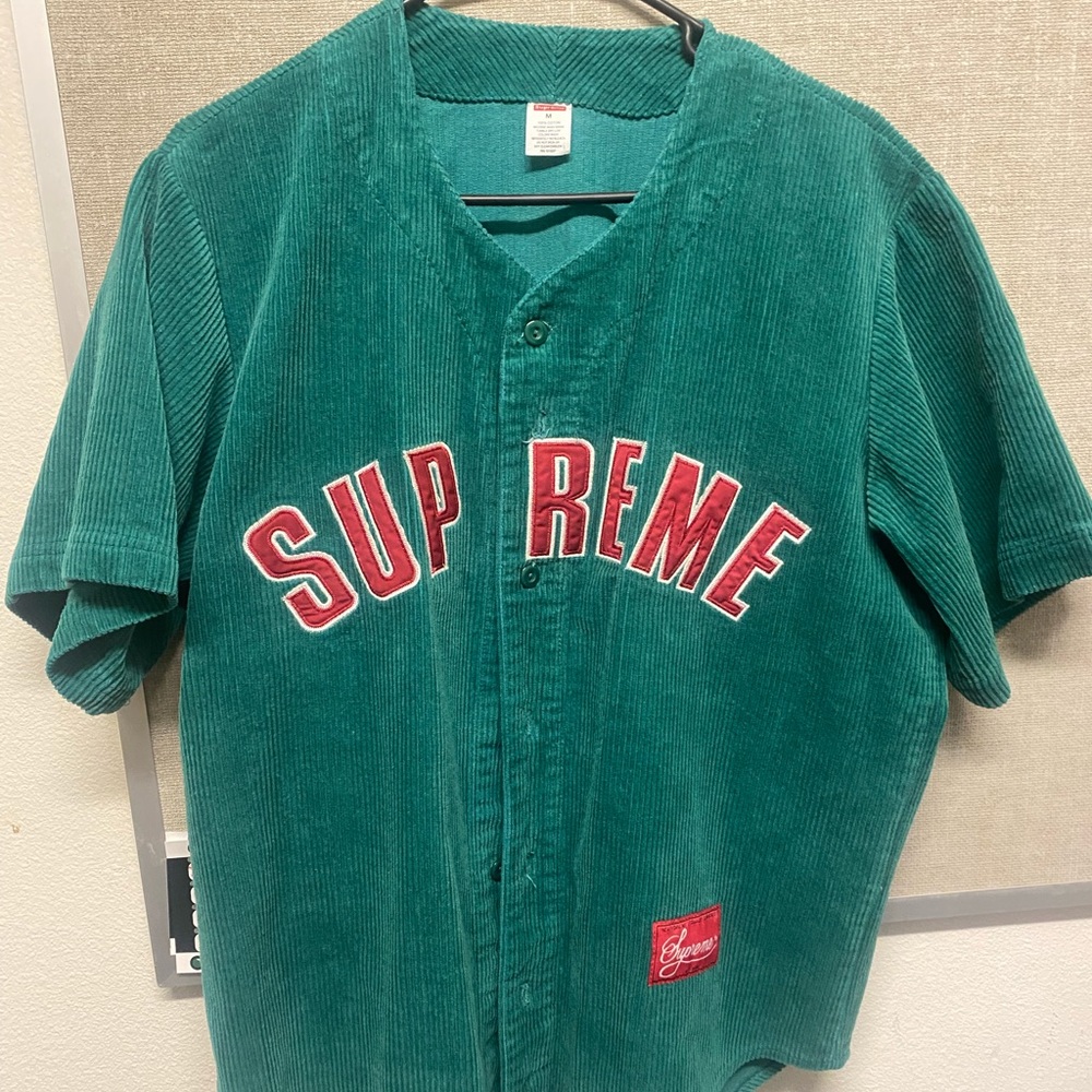 Supreme corduroy baseball jersey